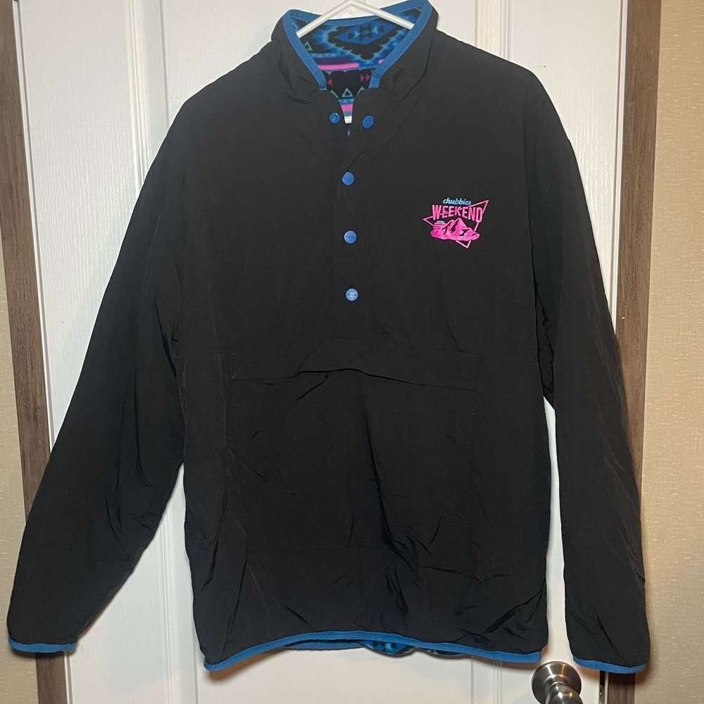 Chubbies Weekend Pullover Jacket Medium Aztec Fle… - image 4